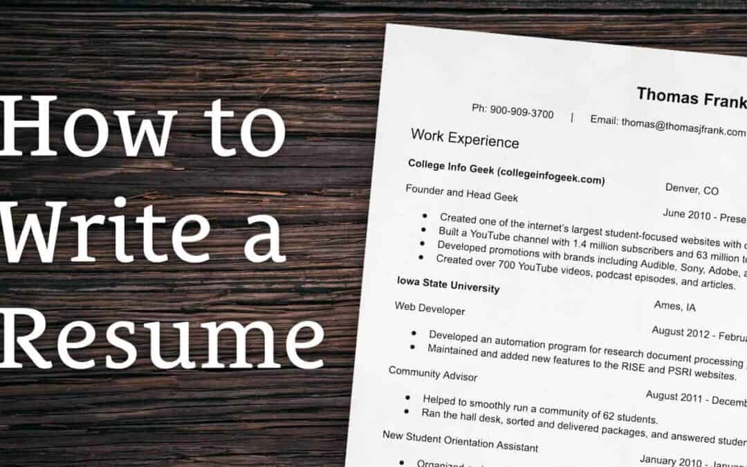 The Must-Haves on your Resume